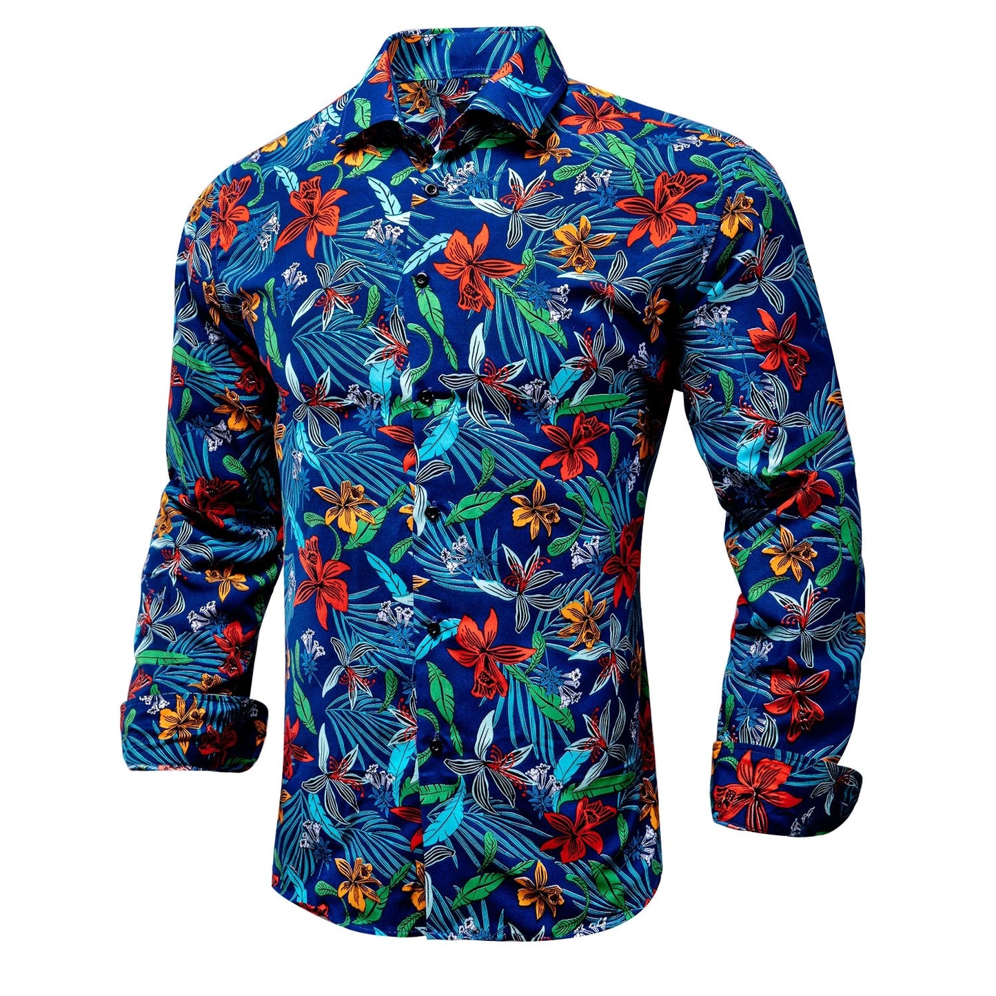 Men's Shirts Paisley Floral Silk Gold Long Sleeve Business Party Wedding Dress Shirts The Clothing Company Sydney