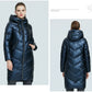 Women's Hooded Winter jacket fashion casual slim long warm cotton coat ladies parkas