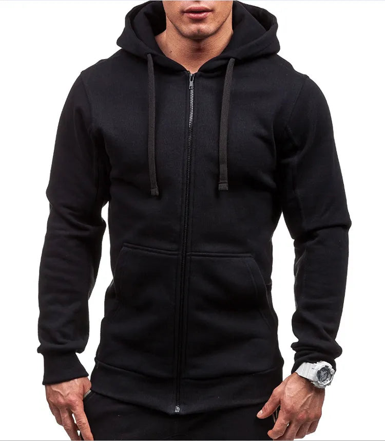 Men's Hooded Sweatshirts Zipper Hoodie Men Sweatshirt Solid Colour Sweatshirts For Male Sweatshirts The Clothing Company Sydney