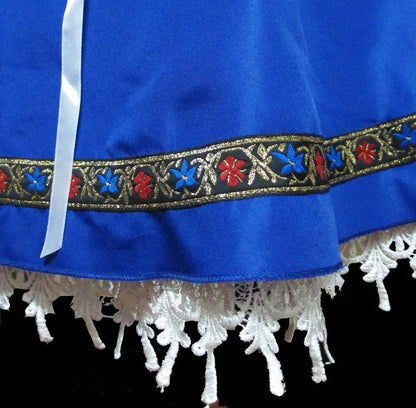 Women's Oktoberfest Bavarian German Waitress Maid Costume Fancy Dress in Blue The Clothing Company Sydney