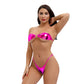 2 Piece micro bikini plus size swimwear women swimsuit bikinis Patent leather Bronzing Strapless Breast wrap String Thong The Clothing Company Sydney