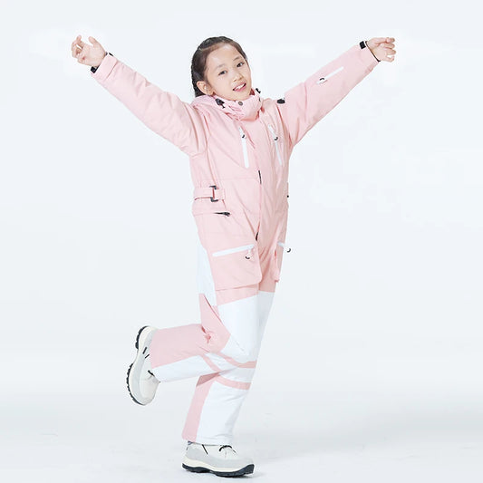 Children's Jumpsuit Ski Wear Snow Suit Snowboarding Clothing Windproof Waterproof Winter Outdoor Costumes For Boy's and Girl's The Clothing Company Sydney