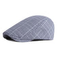 Cotton Spring Summer Plaid Newsboy Caps Flat Peaked Cap Men and Women Painter Beret Hats The Clothing Company Sydney