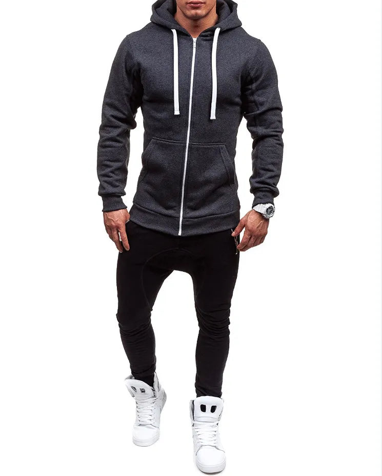 Men's Hooded Sweatshirts Zipper Hoodie Men Sweatshirt Solid Colour Sweatshirts For Male Sweatshirts The Clothing Company Sydney