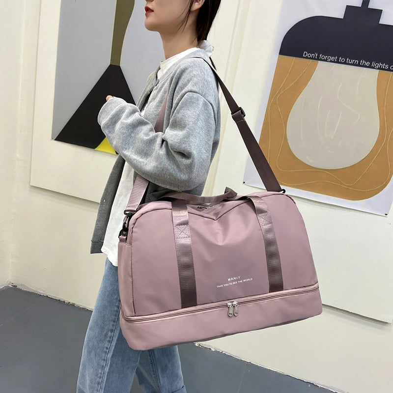 Women Handbag's Nylon New Luggage Bags Crossbody Bag Men's Travel Bag  Ladies Fashion Shoulder Duffel Bag