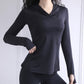 Women's Back Forked Yoga Shirt Long Sleeve Thumb Hole Running T-shirt Mesh Breathable Sports Hoodie Fitness Top Gym Workout Blouse The Clothing Company Sydney