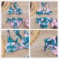 2 Piece Kids Swimwear Swimsuit Print Girls Kid Bikini Set 5-14 Years Children Bandage Swimming Suit Beachwear The Clothing Company Sydney