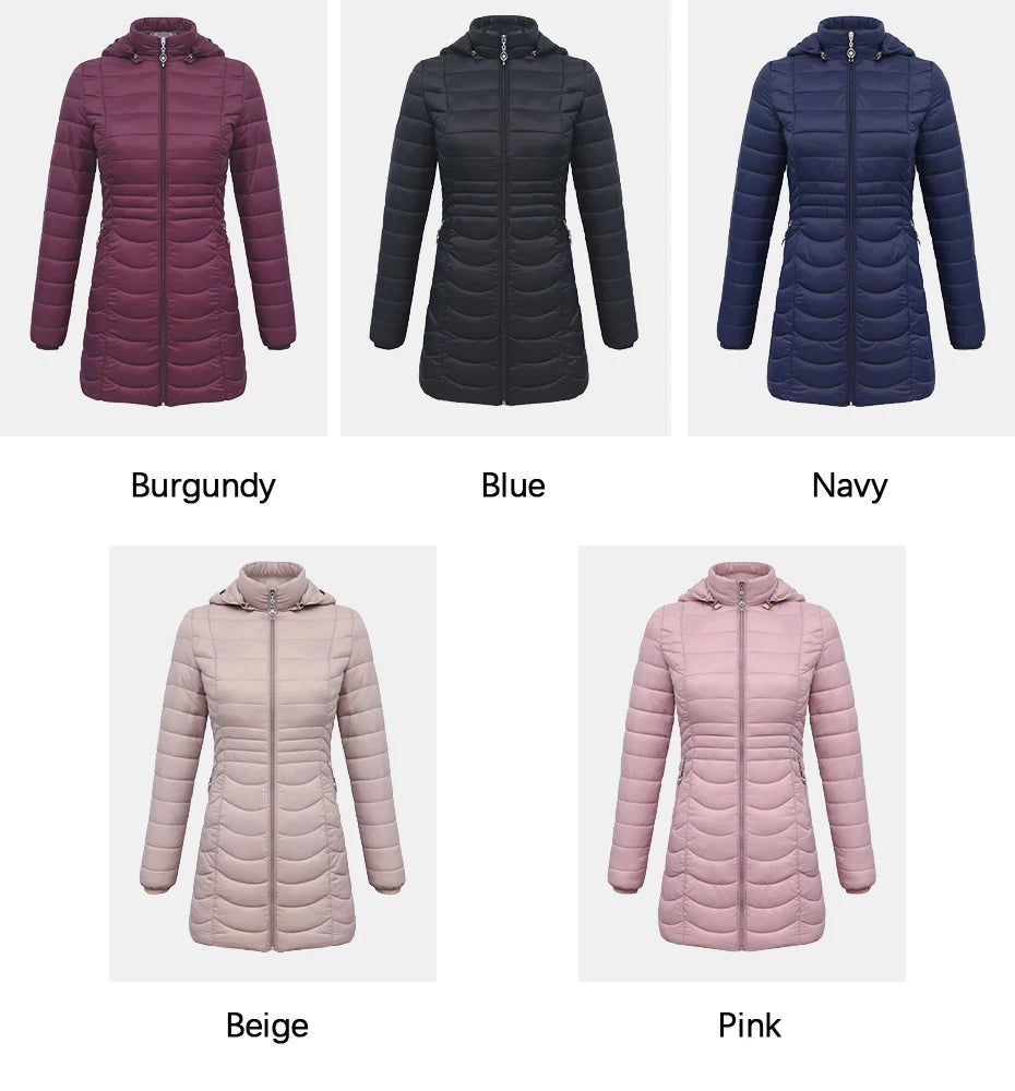 Winter Ultralight Warm Long Parka Coat Hooded Women Outdoor Padded Cotton Clothing Outerwear Jacket The Clothing Company Sydney