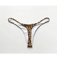 Cotton Leopard G String Women Panties Briefs Thong Low Waist T-back Bikini Underwear Seamless Lingerie