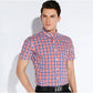 Plaid Checked Cotton Men Shirts Pocket-less Design Short Sleeve Summer Casual Standard-fit Button-down Thin Shirt The Clothing Company Sydney