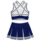 2 Piece Cheerleader Costume Women Adult Cheerleading Uniform Dancing Outfit Sleeveless Crop Top with Mini Pleated Skirt The Clothing Company Sydney