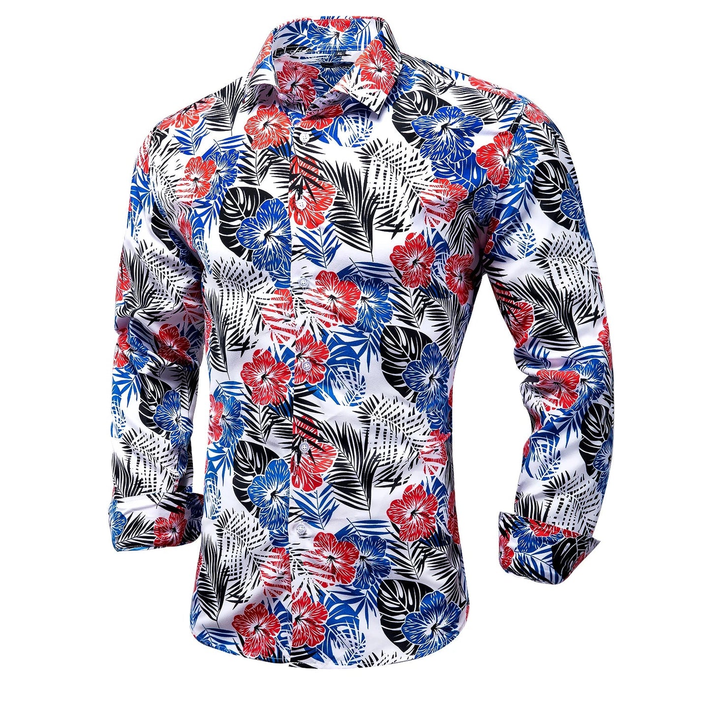 Men's Shirts Paisley Floral Silk Gold Long Sleeve Business Party Wedding Dress Shirts The Clothing Company Sydney