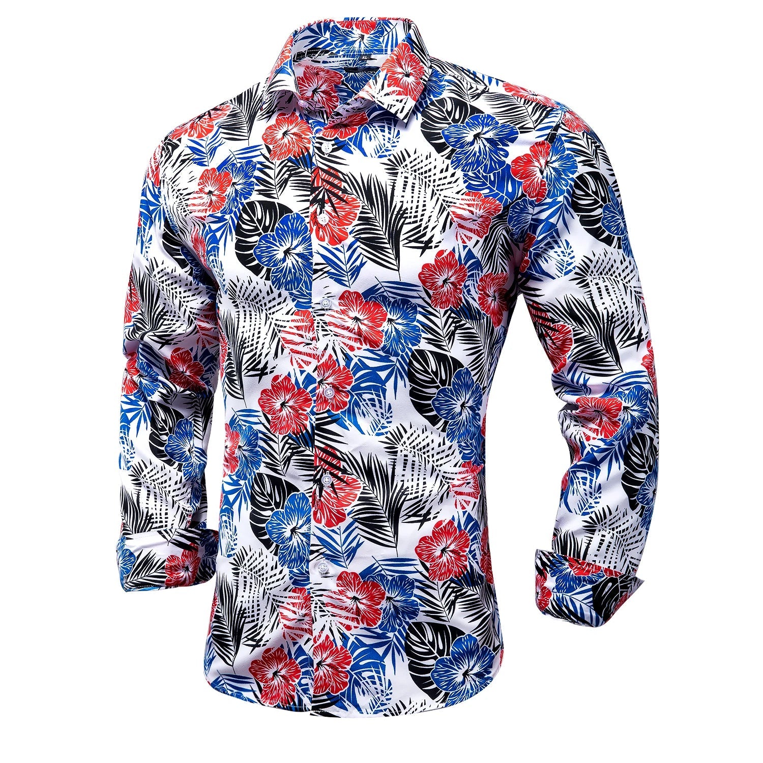 Men's Shirts Paisley Floral Silk Gold Long Sleeve Business Party Wedding Dress Shirts The Clothing Company Sydney