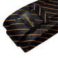 Fashion Men's Tie Luxury Gold Blue Black Striped Paisley Silk Wedding Tie For Men Designer Hanky Cufflinks Gift Tie Set