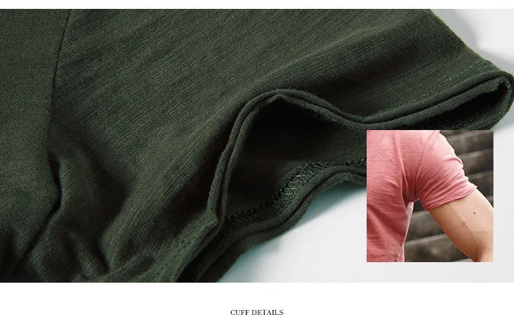 100% Cotton Men's T-shirt Casual Soft Fitness Summer T-shirts O-Neck Short Sleeve Top