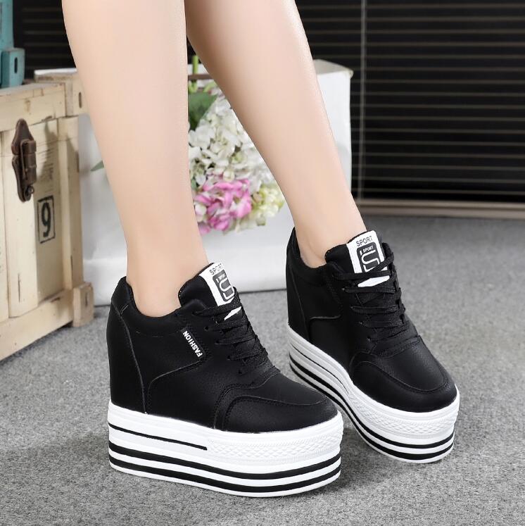 High Heels Chunky Sneakers Women Spring/Autumn Platform Thick Bottom Height Increasing Casual Shoes Woman Fashion Tennis Female The Clothing Company Sydney
