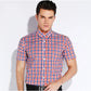 Plaid Checked Cotton Men Shirts Pocket-less Design Short Sleeve Summer Casual Standard-fit Button-down Thin Shirt The Clothing Company Sydney