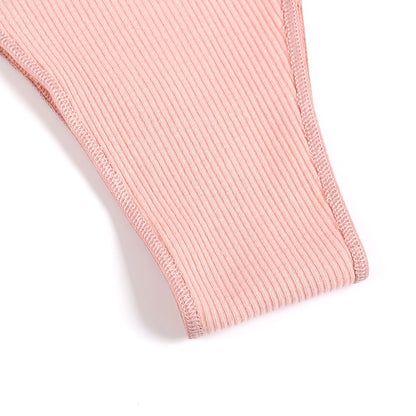 5 Pack Lingerie Womens Cotton Panties Letter Low Waist Female Briefs Underwear Comfort Underpants Intimates - The Clothing Company Sydney