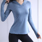 Women's Back Forked Yoga Shirt Long Sleeve Thumb Hole Running T-shirt Mesh Breathable Sports Hoodie Fitness Top Gym Workout Blouse The Clothing Company Sydney