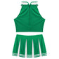 2 Piece Cheerleader Costume Women Adult Cheerleading Uniform Dancing Outfit Sleeveless Crop Top with Mini Pleated Skirt The Clothing Company Sydney