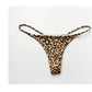 Cotton Leopard G String Women Panties Briefs Thong Low Waist T-back Bikini Underwear Seamless Lingerie