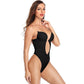 Women's Plunging Deep V-Neck Strapless Backless Bodysuit Seamless Thong Full Body Shapewear for Wedding Party Body Shaper The Clothing Company Sydney