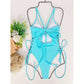 Lace Up Underwired One Piece Swimsuit Swimwear Backless Monokini Bather Bathing Suit Deep V Neck Swimwear The Clothing Company Sydney