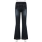 Vintage Skinny Y2K Low Waist Female Streetwear 2000s Aesthetic Chic Pants Solid Slim Flared Denim Jeans