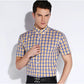 Plaid Checked Cotton Men Shirts Pocket-less Design Short Sleeve Summer Casual Standard-fit Button-down Thin Shirt The Clothing Company Sydney