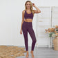 2 Piece Set Workout Gym Clothes For Women Yoga Set Solid Colour Fitness Leggings Sportswear Women's Yoga Wear Sport Bra And Pants The Clothing Company Sydney