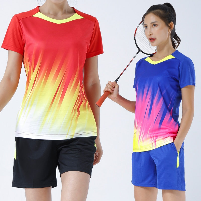 2 Piece Tennis Badminton Shirt Shorts Team Sportswear Uniforms Women Running Training Fitness Exercise Breathable Table Tennis Volleyball Sets The Clothing Company Sydney
