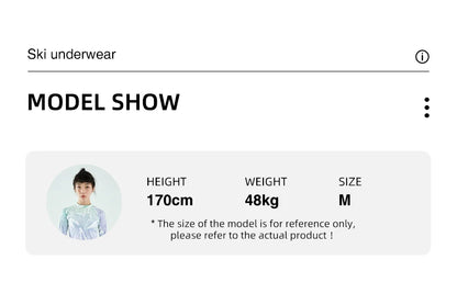 Womens 2 Piece Ultra Soft Winter Ski Quick Dry Base Layering Set Microfiber Fleece Thermal Underwear Plus Pants Set