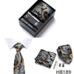 4 Piece Tie Pocket Squares Cufflink Set Necktie Blue Striped Man Wedding Accessories Fit Workplace Holiday Gift Box The Clothing Company Sydney