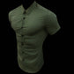 Slim Fit Button Short Sleeve Shirts Men Casual Sportswear Dress Shirt Male Hipster Shirts Tops Fitness Clothing The Clothing Company Sydney