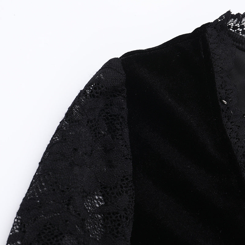 Women's Halloween Costume Batwing Sleeve Black Gothic Dress The Clothing Company Sydney