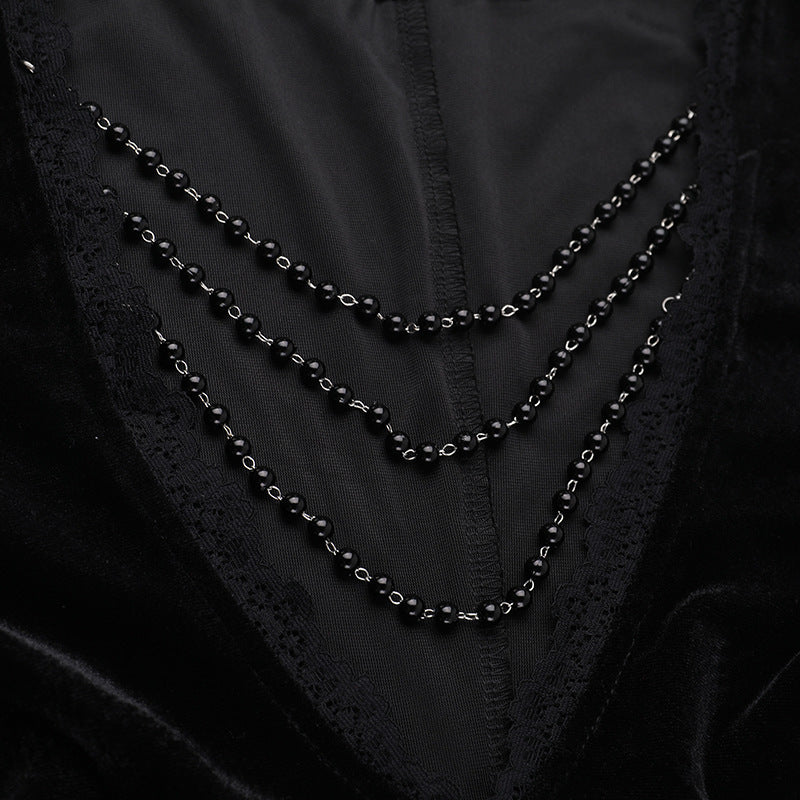 Women's Halloween Costume Batwing Sleeve Black Gothic Dress The Clothing Company Sydney