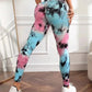 Women's 3D Print Tie Dye Sports Seamless High Waist Fitness Push Up Leggings Gym Clothing Workout Tights Pants