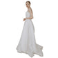 Strapless Elegant A-line Sleeveless Classic Lace Up Small Train Wedding Dress