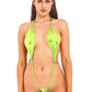 One-piece Micro Monokini Swimsuit Bikinis Swimwear Shiny Halter Lace-Up Bodysuits Backless Teddies Bodysuit Nightwear The Clothing Company Sydney