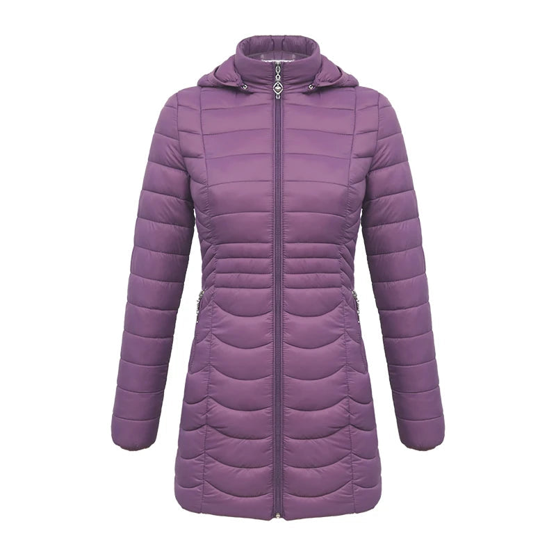 Winter Ultralight Warm Long Parka Coat Hooded Women Outdoor Padded Cotton Clothing Outerwear Jacket The Clothing Company Sydney