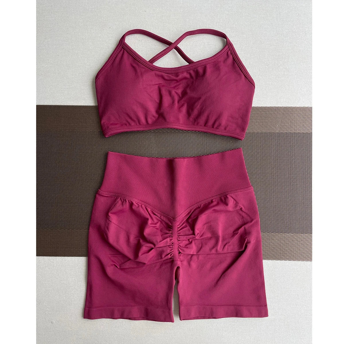 Solid Seamless Half Pants Women Soft  Fitness Outfits Yoga Gym Running Bike Wear Bicycle Skorts The Clothing Company Sydney