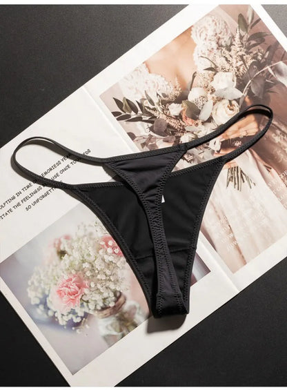 Low Waist G String Leopard Women Panties Briefs Thong Ice Slik T-back Underwear Seamless Lingerie