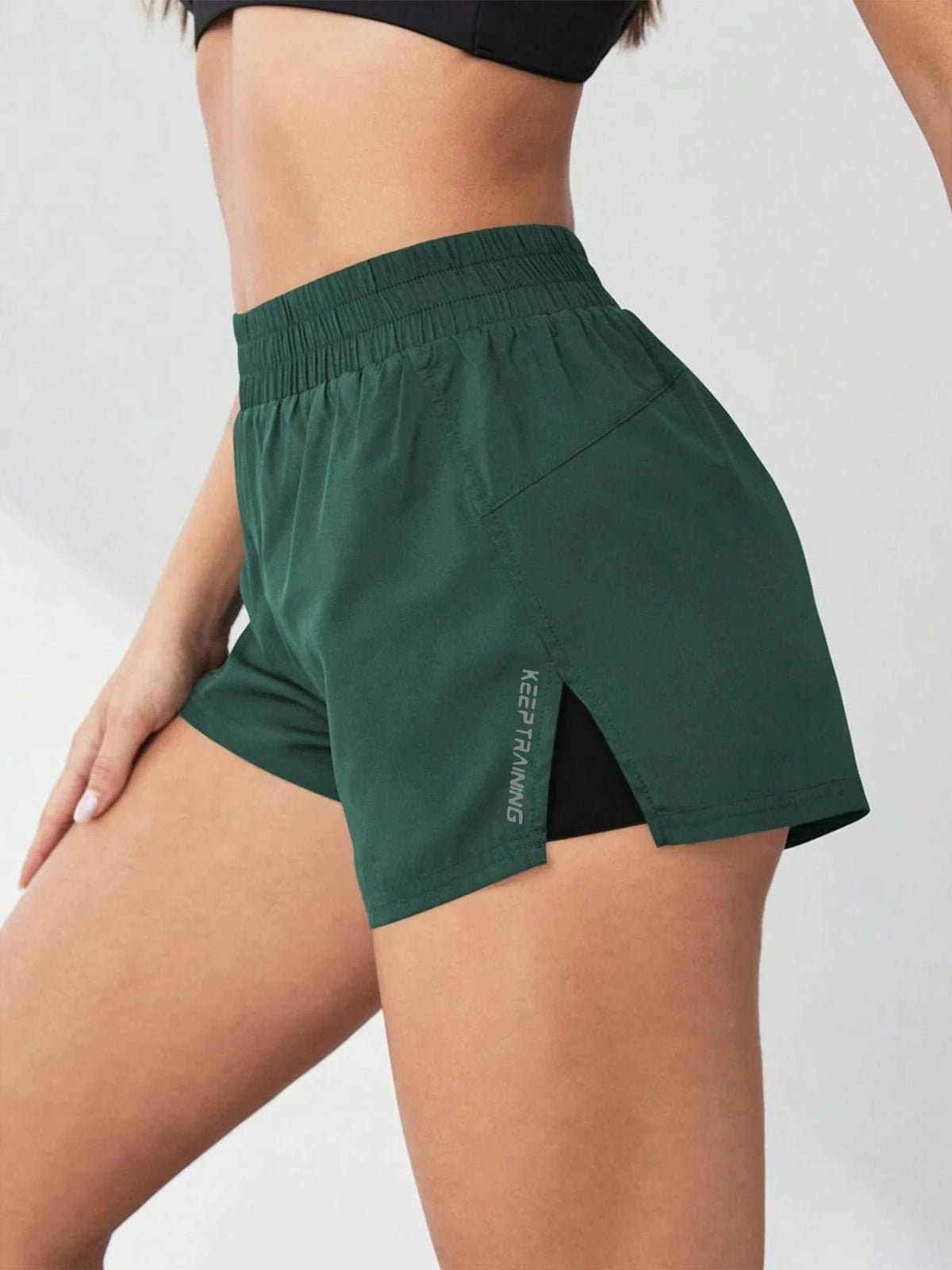 Women's Two Piece Gym Yoga Running Fitness Tennis Casual Basic Sports Shorts
