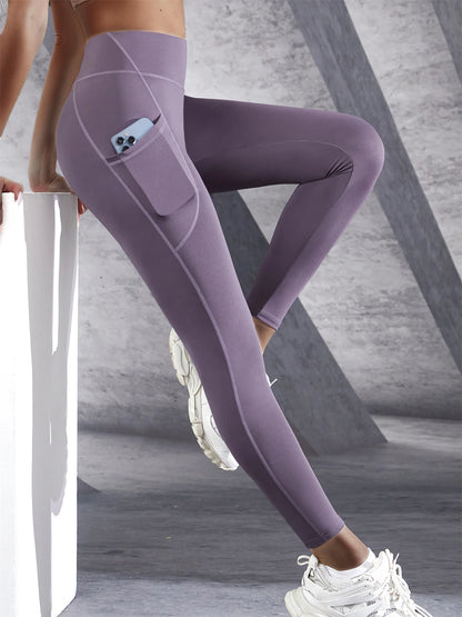 High Waist Women's Leggings Stretch Yoga Pants Tights With Pockets Push Up Fitness Running Sportswear