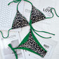 2 Piece Leopard Micro Bikini Swimsuit Swimwear Thong Bikinis Sets Brazilian Halter Beach Wear Bathing Suits The Clothing Company Sydney