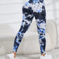 3D Print Tie Dye Sports Women Seamless High Waist Fitness Push Up Leggings Gym Clothing Workout Tights Pants