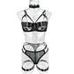 5-Piece Costume Hollow Underwear Sensual Open Bra Outfits Lingerie Set