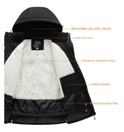 2 Piece Winter Children's skiing suit windproof Jacket and Pants waterproof thick coat for warm Snow Ski Set