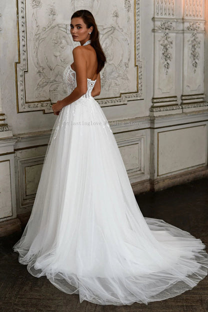 Vintage Scoop Neckline Beaded Lace Bridal Grown A Line Sweep Train Custom Made Wedding Dress The Clothing Company Sydney