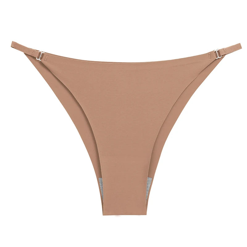 Fashion Women's Panties Silk Satin Seamless Underwear Soft Lingerie Breathable Comfortable Briefs Female Underpants